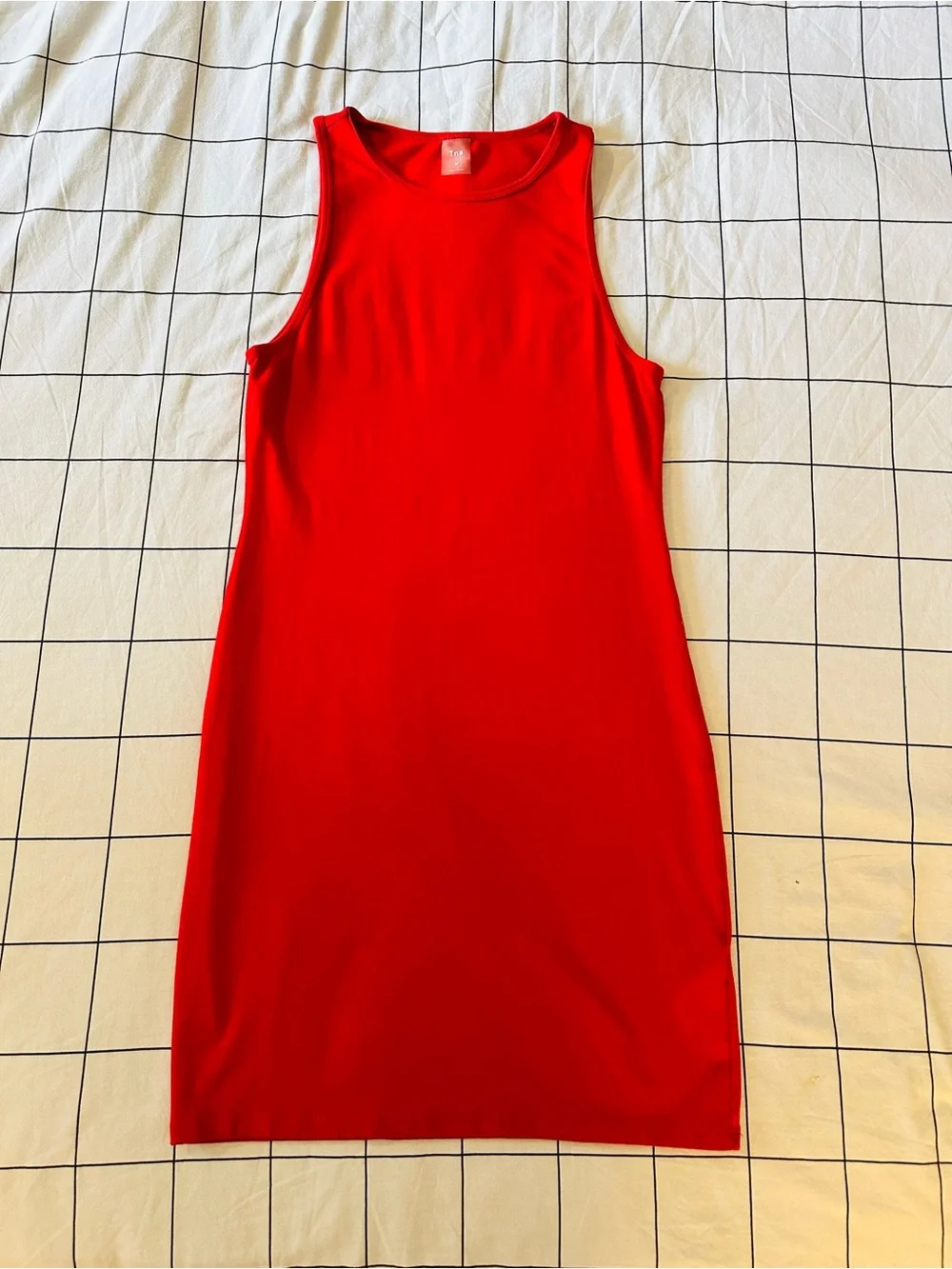 Aritzia TNA Seamless Body Kaplan Red Bodycon Mini Dress M - Picture 2 of 7